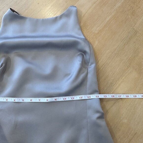 Vera Wang Womens Sleeveless Taupe Maxi Formal Gown 8 Bride Wedding Bride - Picture 12 of 14